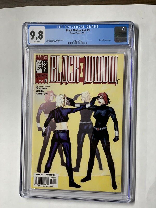 Black Widow V Vol Volume 2 1-3 1 2 3 Cgc 9.8 Wp Set 