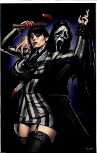 Jenna Ortega And Ghostface Scream Poster