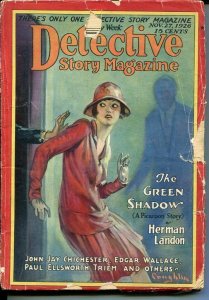 DETECTIVE STORY MAGAZINE-NOV 27 1926-LANDON-EDGAR WALLACE KREBS-good minus G-