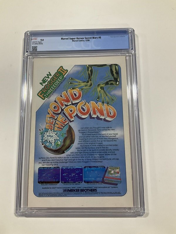 MARVEL SUPER HEROES SECRET WARS 8 CGC 9.0 WHITE PAGES MARVEL 1984 
