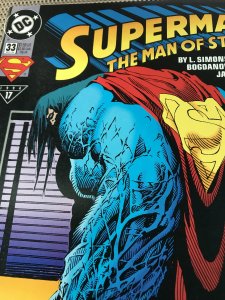 SUPERMAN MAN OF STEEL #33 : DC 5/94 NM-; Monster Supe story