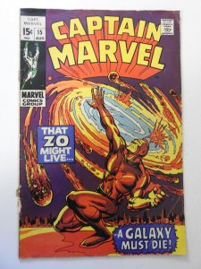 Captain Marvel #15 (1969) VG- Condition see description