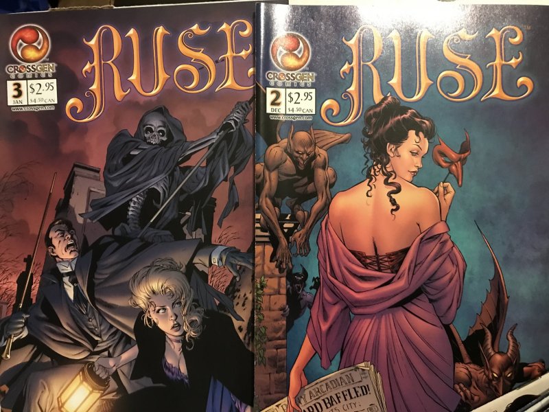 RUSE #2, 3, 7 - 26 run : CrossGen NM-; 22 issues, detective mini series, M. Waid