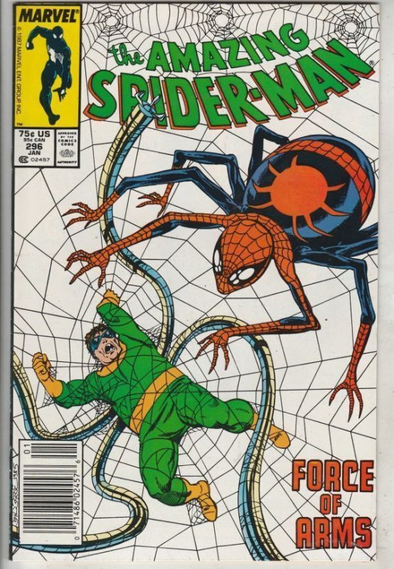 Amazing Spider-Man #296 (Jan-88) NM- High-Grade Dock Ock vs Black Spidey! Wow!