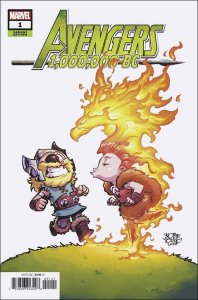 Avengers 1,000,000 B.C. #1C VF/NM ; Marvel | Skottie Young variant