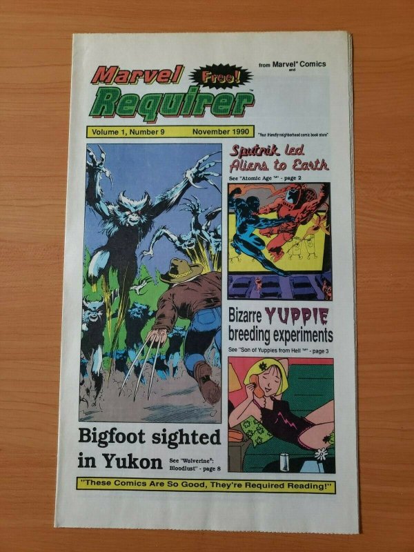 Marvel Requirer #9 Promo Wolverine ~ NEAR MINT NM ~ 1990 Marvel Comics