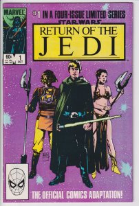 STAR WARS RETURN OF THE JEDI #1 (Oct 1983) 1st film Jabba the Hutt NM- 9.2 white