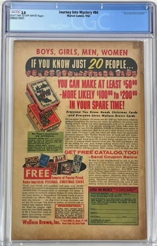 Journey Into Mystery #84 (1962)