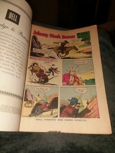 JOHNNY MACK BROWN #645 dell four color comics 1955 golden age precode western