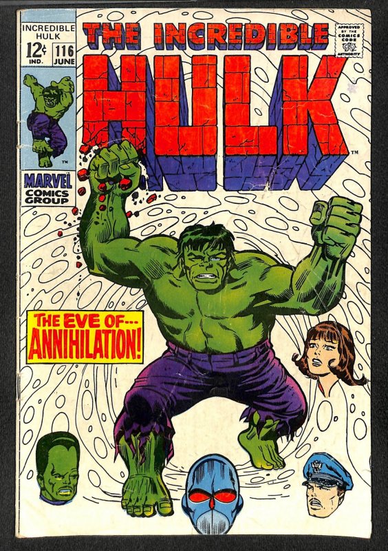 Incredible Hulk (1968) #116 GD/VG 3.0 Marvel Comics