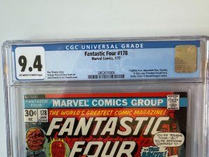 Fantastic Four 178 CGC 9.4 Newsstand Marvel Comics (1977)