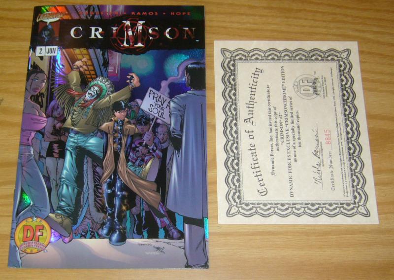 Crimson #2 VF/NM dynamic forces crimsonchrome edition with COA (#8845/10,000)