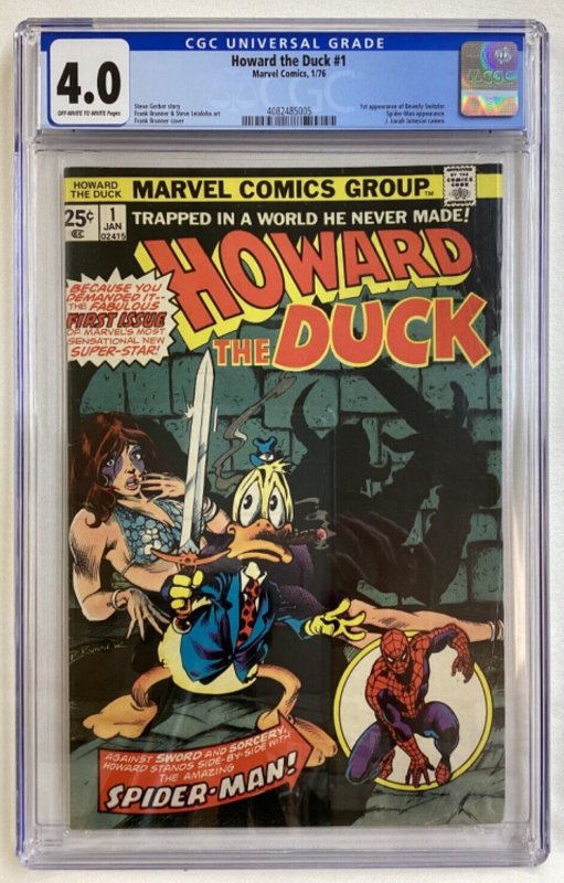 Howard the Duck #1 - CGC 4.0 - Marvel - 1976 - 1st app Beverly Switzler 1st solo