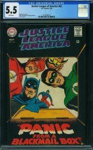 Justice League of America #62 (1968) CGC 5.5 FN-