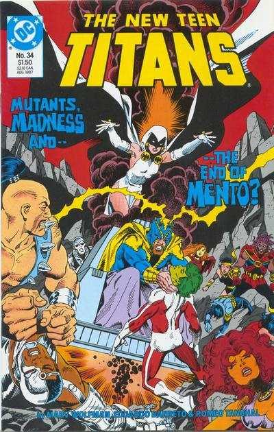 New Teen Titans (1984 series) #34, NM- (Stock photo)