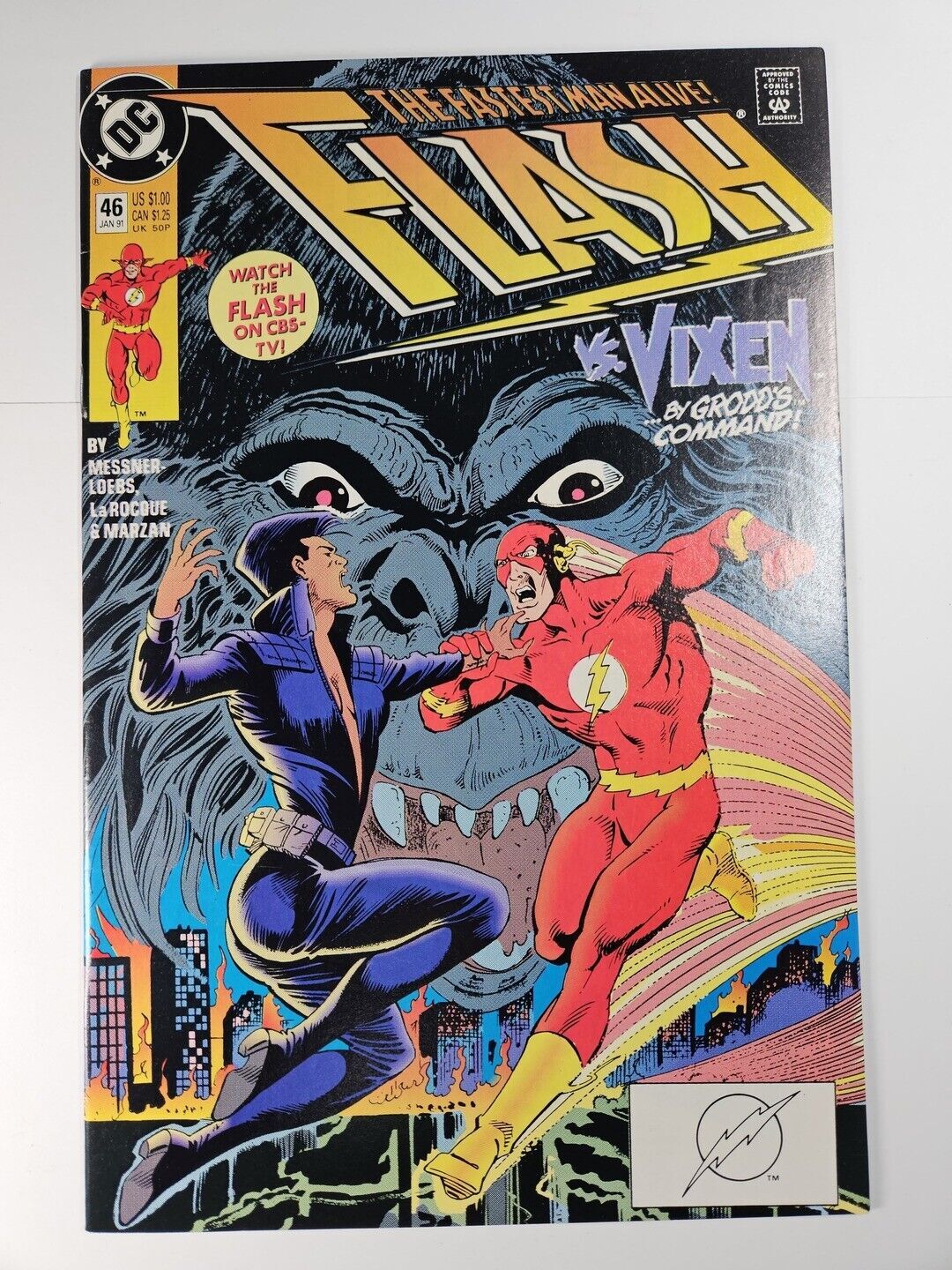 Flash 46 VF+ 1991 DC Comics C142A Comic Books Copper Age, DC Comics, Flash /
