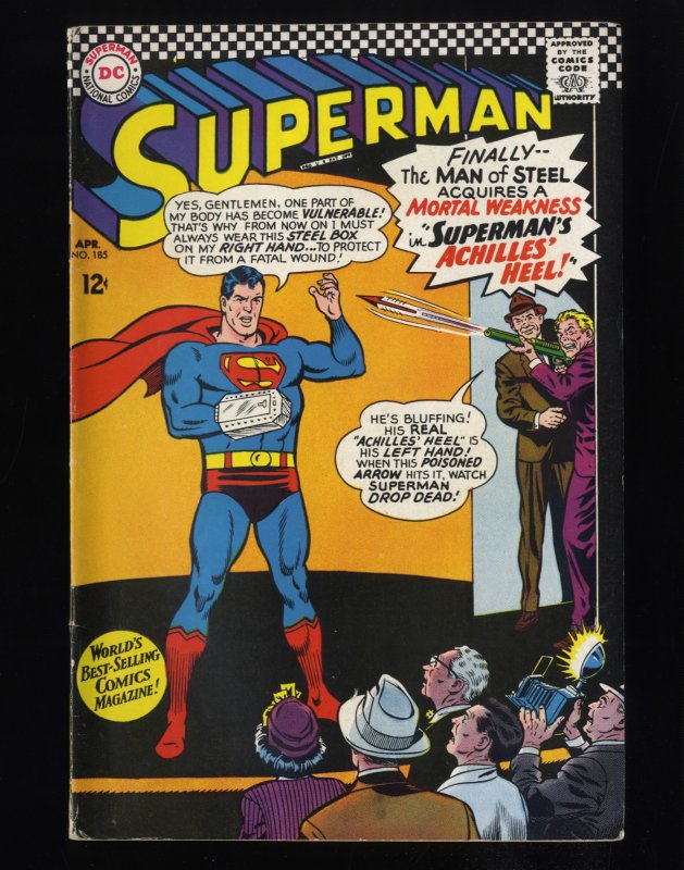 Superman #185 FN- 5.5