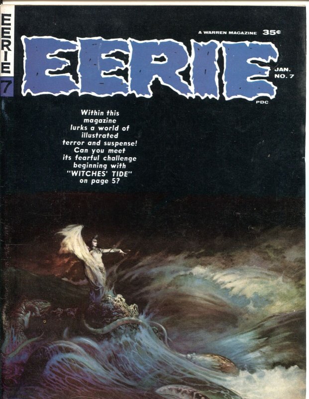 EERIE #7-1966-FRANK FRAZETTA-STEVE DITKO-JOHNNY CRAIG-GENE COLAN-ARCHIE GOODWIN 