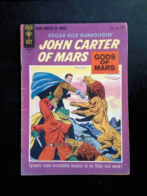 John Carter of Mars #2  GOLD KEY Comics 1964 GD+