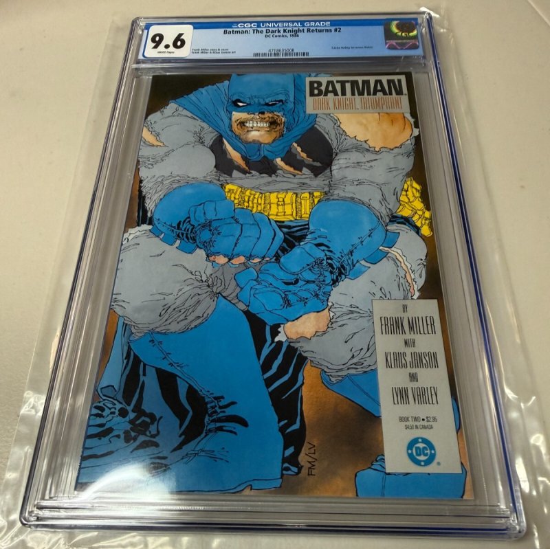 Batman The Dark Knight Returns #2 CGC Graded 9.6 DC Comic Book Frank Miller JH27