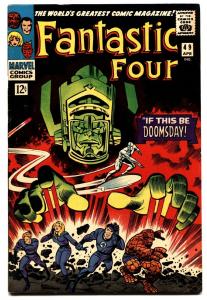 Fantastic Four #49 comic book 1966-first Silver Surfer cvr-galactus-silver-age