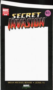 Secret Invasion #1 Blank Cover (2008) Secret Invasion