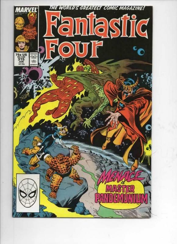 FANTASTIC FOUR #315 VF/NM Morbius Sinnott, 1961 1988 Marvel, more FF in store