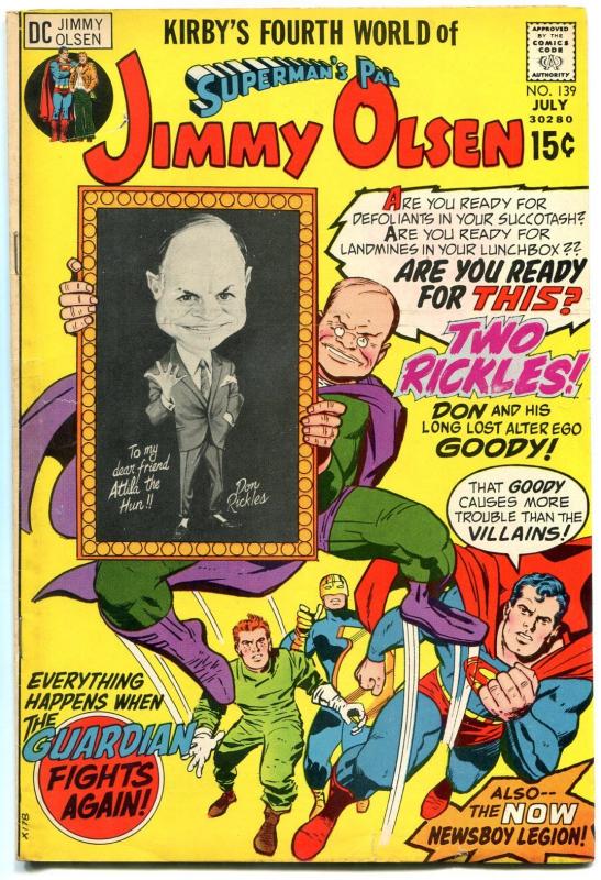 SUPERMAN'S PAL JIMMY OLSEN #139 FEATURING DON RICKLES FN