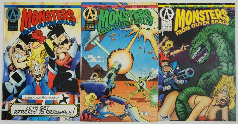 Monsters From Outer Space #1-3 VF/NM complete series GERARD JONES adventure set