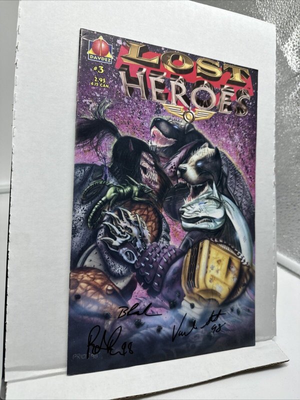 Lost Heroes #3 1998 Davdez Comics SIGNED