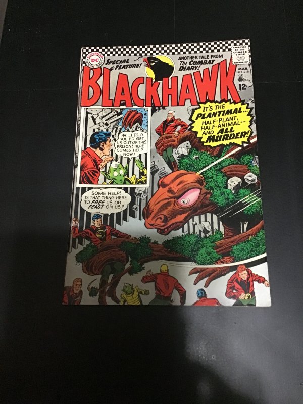 Blackhawk #218 (1966) 1st Plantimal! Rescue Riley’s Rangers! VF/NM Boca CERT!