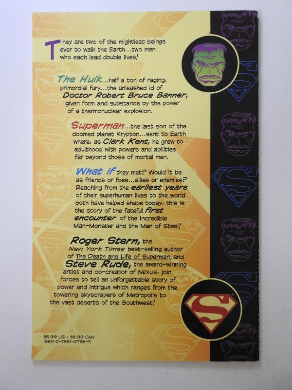 The Incredible Hulk vs Superman #1 VF-NM Condition!