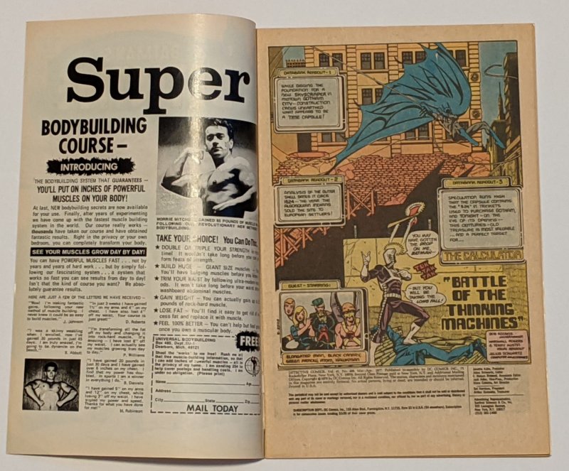 Detective Comics #468 (Apr 1977, DC) VG+ 4.5 Elongated Man and Green Arrow app