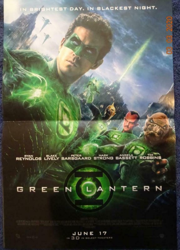 GREEN LANTERN  Promo Poster, 12 x 17,  DC Unused more in our store 548