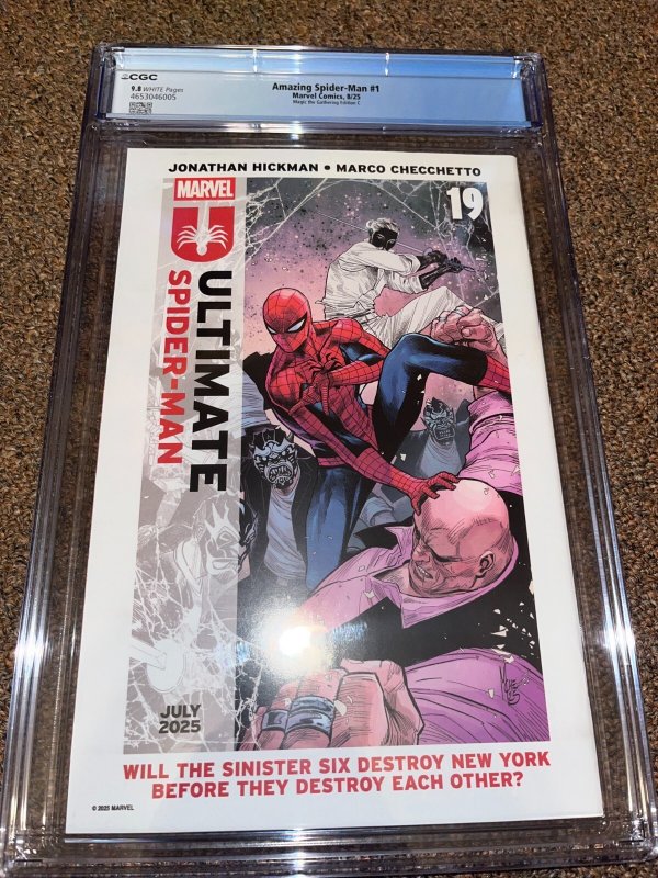 Amazing Spider-Man 1, Magic the Gathering C Variant, MagicCon, CGC Graded 9.8