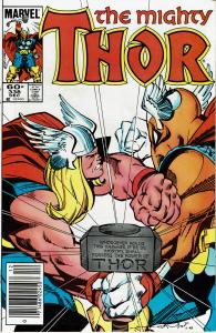 Thor #338, 9.0+, Signed by Walt Simonson, 2nd Beta Ray Bill