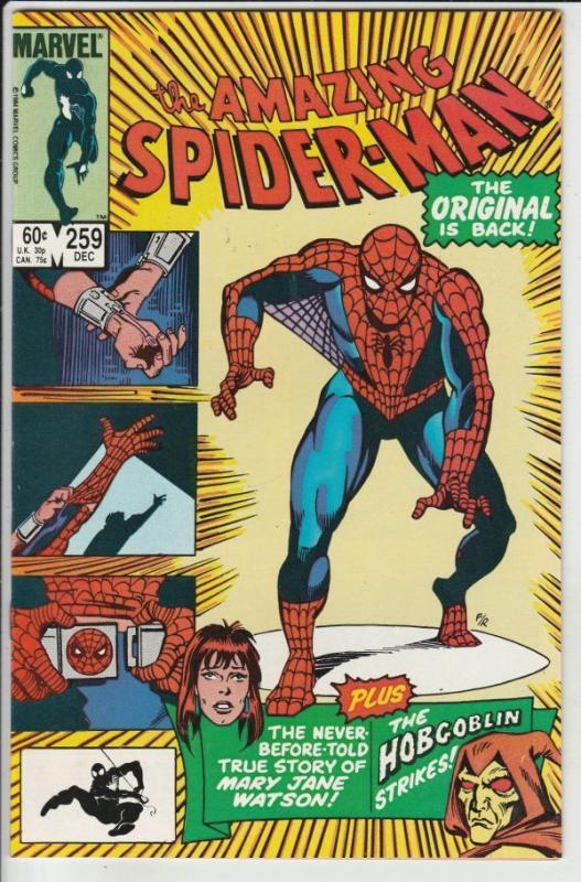 Amazing Spider-Man #259 strict VF/NM 9.0 High-Grade Orginal Costume  Richmond