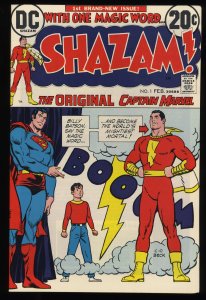 Shazam! (1973) #1 NM- 9.2 Origin and Return Captain Marvel! C. C. Beck Cover!
