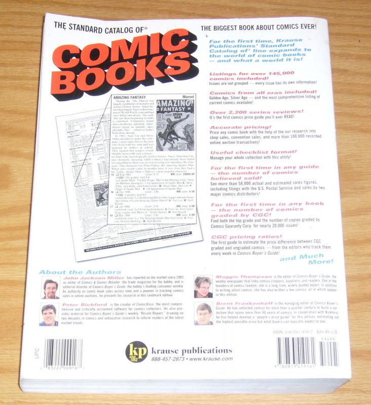 Standard Catalog of Comic Books #1 SC FN/VF john jackson miller - softcover 2002