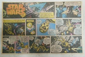 Star Wars Sunday Page #3 by Russ Manning from 3/25/1979 Large Half Page Size!