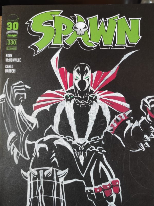 Spawn #330 Original Cover Sketch by Jordi Tarragona – Signed Image Comics Art