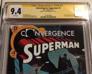 1ST JONATHAN (JON) SAMUEL KENT Convergence Superman #2 SIGNED Variant CGC 9.4 NM