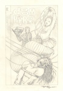 Doom Patrol Cover Prelim - 1990s Signed art by Brian Bolland 