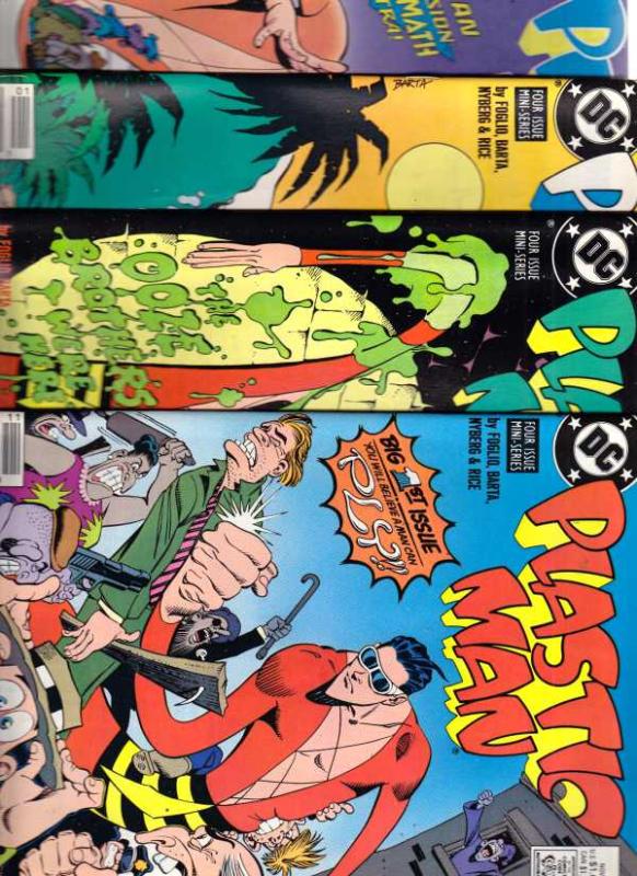 Plastic Man Set #1to4 (Nov-88) NM+ Super-High-Grade Plastic Man