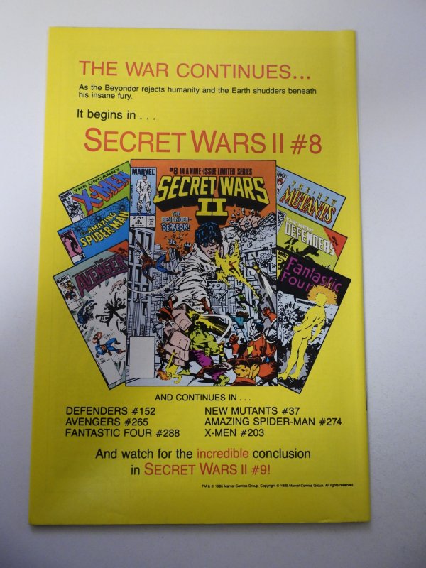 X-Men Annual #9 (1985) FN/VF Condition