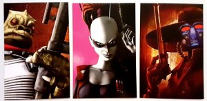 ?~STAR WARS~LANDO NOTEPAD + POSTCARD SET + JANGO FETT ENAMEL PIN~ FULL SET~?