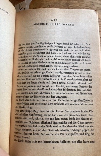 Bertolt Brecht, tales from the calendar, 1972 German paperback