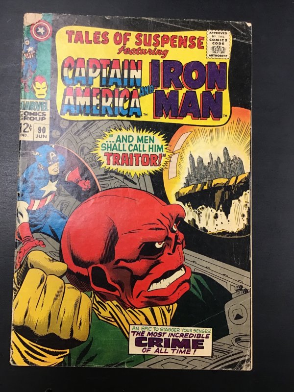 Tales of Suspense #90 (1967) Captain America vs Red Skull