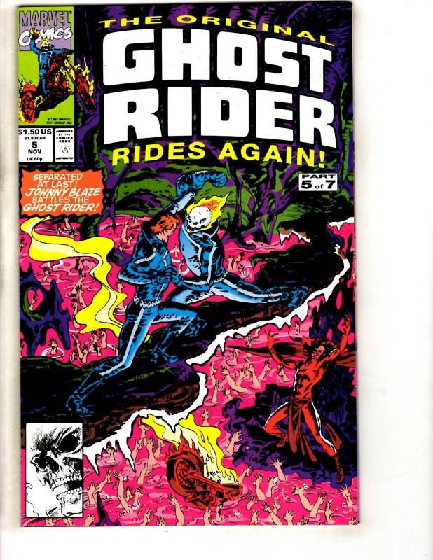 10 Ghost Rider Marvel Comic Books # 1 2 3 4 5 6 7 Crossroads GR Annual #1 2  DB4