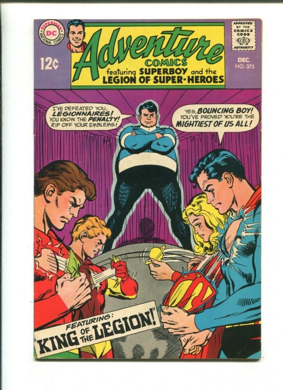 ADVENTURE COMICS #375 - KING OF THE LEGION (8.0) 1968